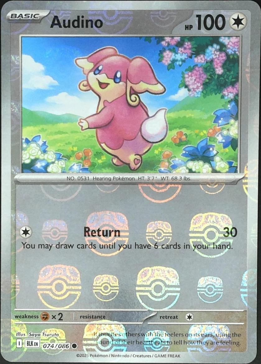 Black Bolt Audino [Master-Ball] Pokémon card
